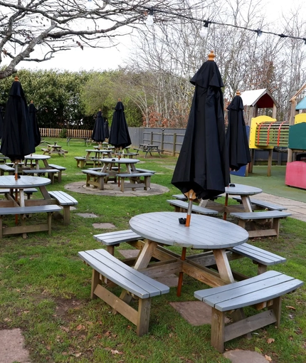 exterior beer garden