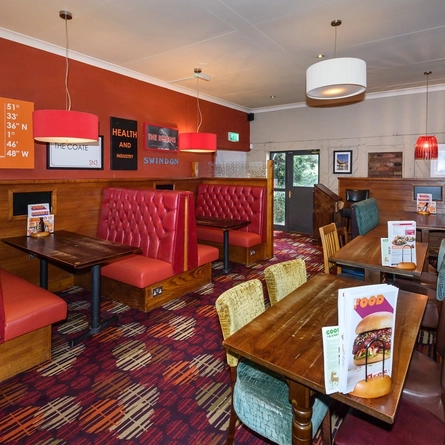 Restaurant area in a pub