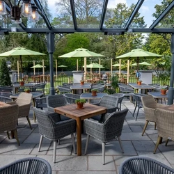 The beer garden of Himley House.