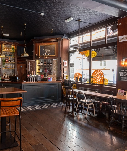 Interior bar and seating area
