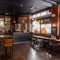 Interior bar and seating area