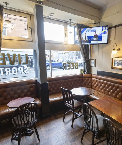 interior bar and seating area
