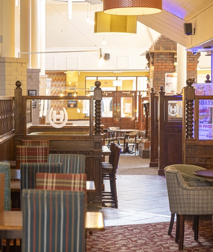 interior restaurant and seating area