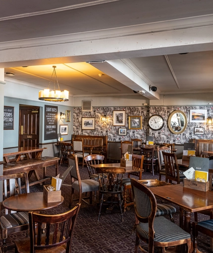 interior restaurant and seating area