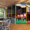 The children's seating area and play area at the Wacky Warehouse at The Stanley Ferry.