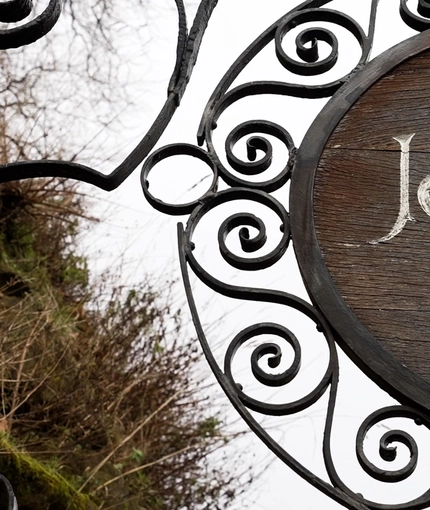 An image of the exterior signage at Ye Olde Trip to Jerusalem.