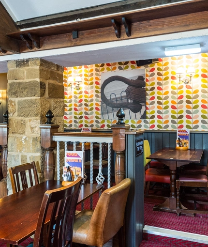 interior restaurant and seating area