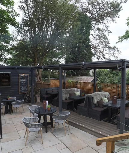 exterior beer garden of a pub