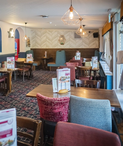 interior restaurant and seating area