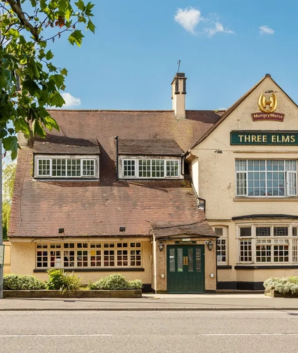 Exterior facade of a pub.