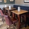 Interior seating area in a pub restaurant