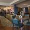 Interior seating and restaurant area next to the bar