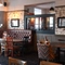 Interior dining area of a pub.