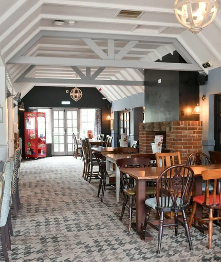 Restaurant area in a pub
