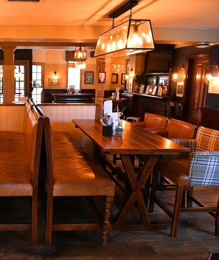 interior seating area of the pub