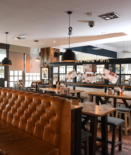 interior restaurant and seating area
