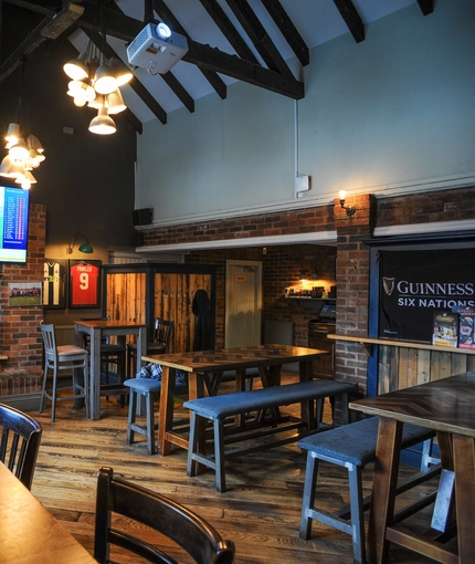 interior restaurant with seating area