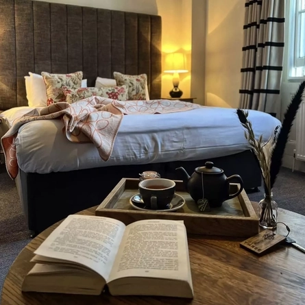The interior of one of the hotel rooms at The Tulse Hill Hotel.