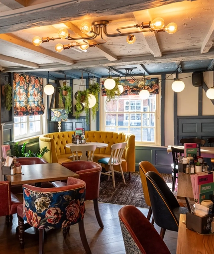 Restaurant area in a pub