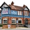 exterior facade and beer garden of the pub