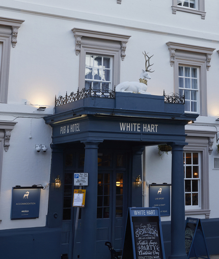 The outside of the White Hart.
