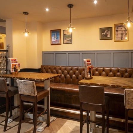 interior restaurant and seating area