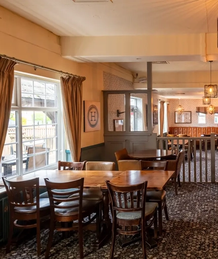 interior restaurant and seating area