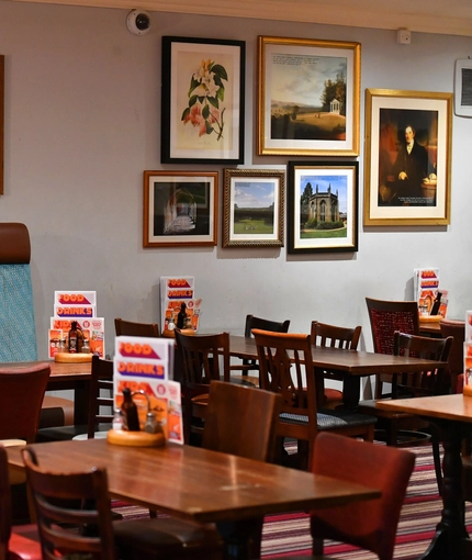 interior restaurant and seating area