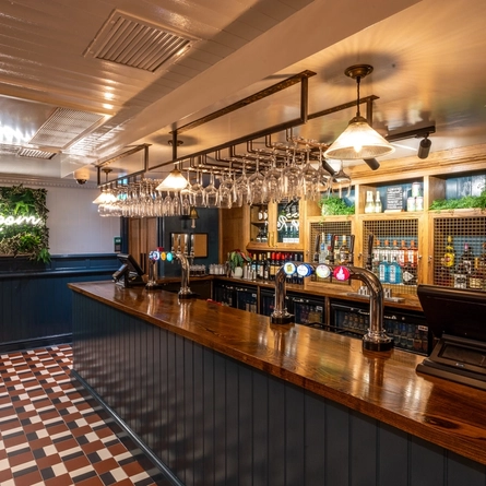 The interior bar at The New Explorer.