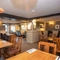 Interior seating area in a pub restaurant