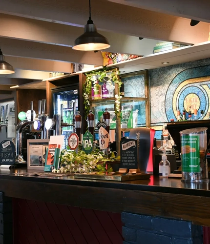 interior bar of the pub