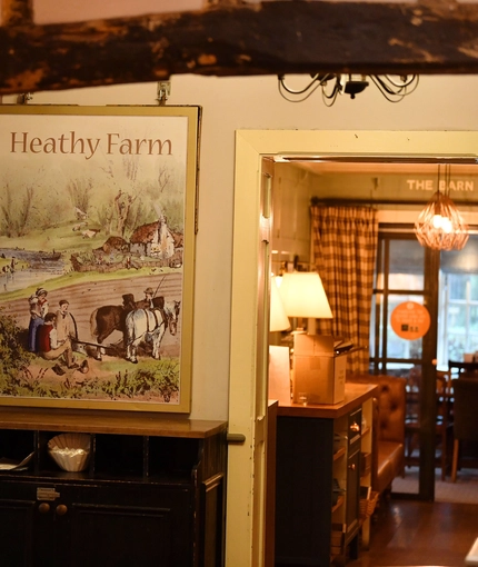 interior wall decor of a pub