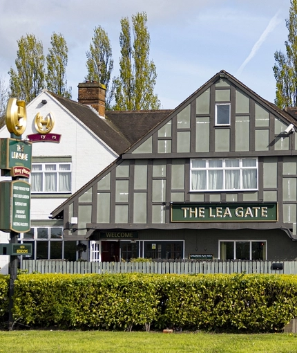 exterior of the venue with car park