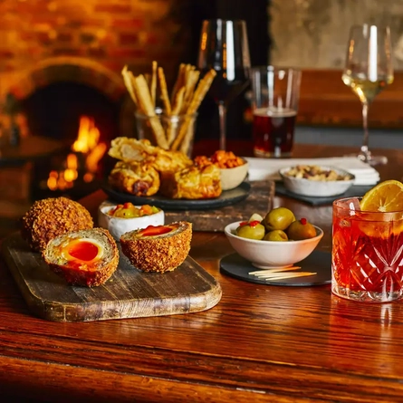 A selection of pub snacks at the Roebuck