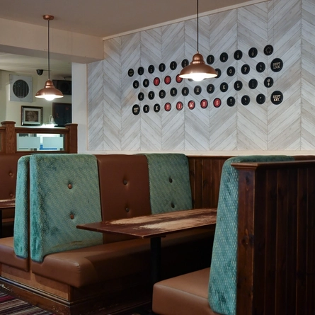 interior dining area of a pub