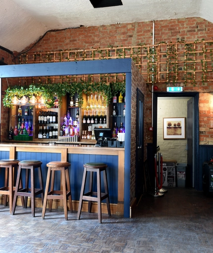 Internal bar area in a pub restaurant