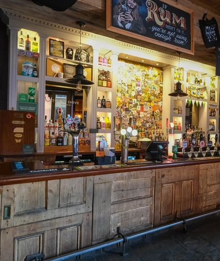 Interior shot of the bar
