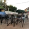 Beer garden outside of a pub