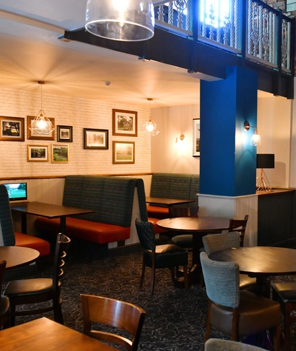 Restaurant area in a pub