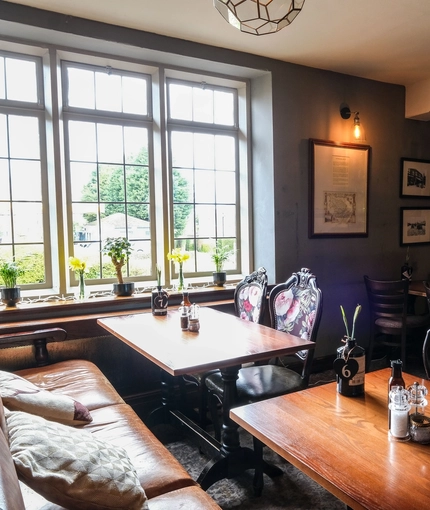 interior restaurant and seating area