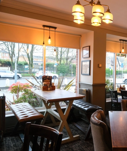 interior restaurant and seating area