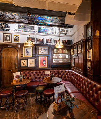Internal seating area in a pub restaurant