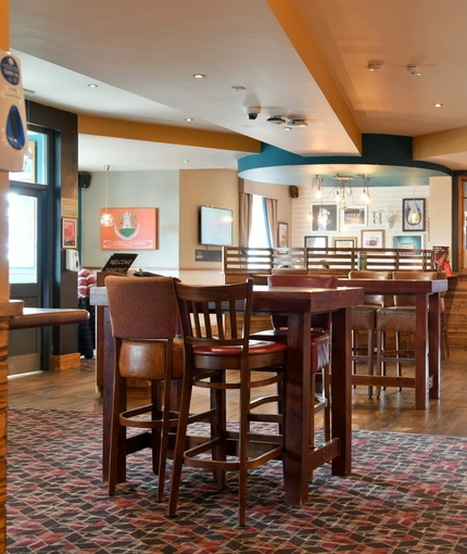 Restaurant area in a pub