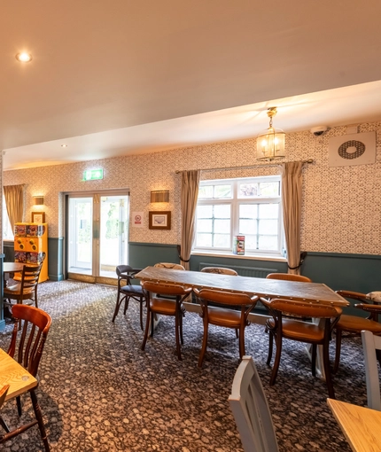 interior restaurant and seating area