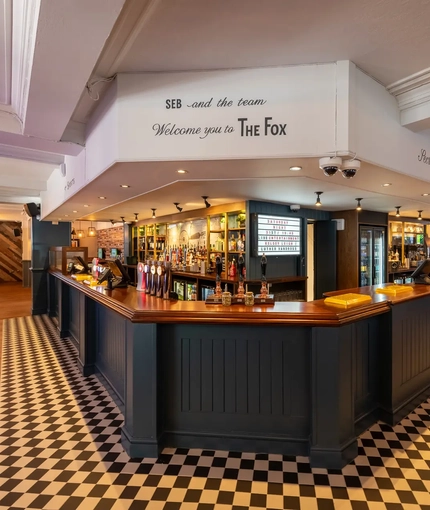 Bar area in a pub