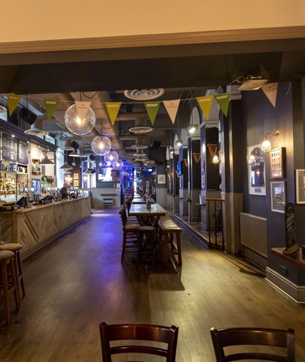 interior restaurant and seating area