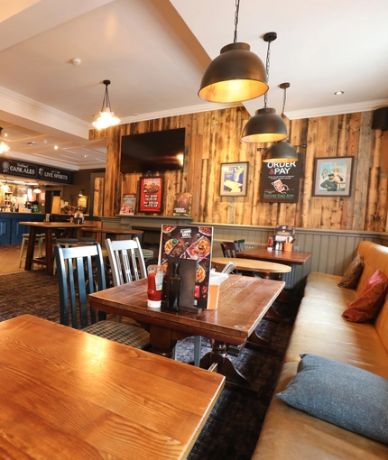 Restaurant area in a pub