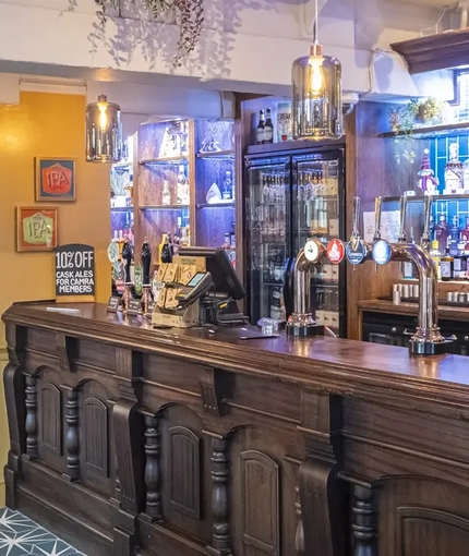 interior bar of the pub