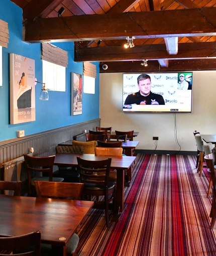 Restaurant area in a pub