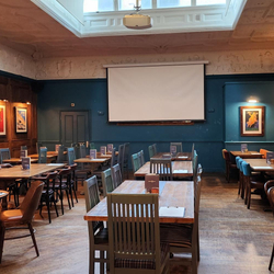 The dining area at the Durell Arms.